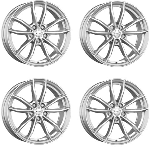4x Rial Felgen X12 7.5Jx18 ET25 5x112 polar-silber kompatibel mit TOYOTA Supra