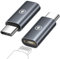 Adaptateur Lightning vers USB C (Lot de 2), Adaptateur Lightning Femelle vers USB C Mâle 60W Charge Rapide pour iPhone 16/16 Pro/15 Pro Max/15 Plus,iPad, Samsung Galaxy S25/S24/S23, Pas pour Audio/OTG