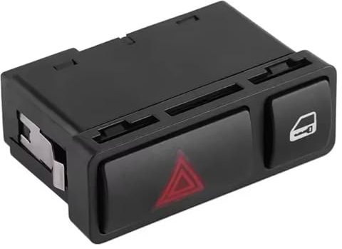 TJQQSDEG Warnblinkanlage Schalter Schalter Mit Zentralverriegelung Auto Für BMW E46 E53 E85 E86 X5 Z4 M3 325 3Er 61318368920