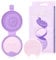 Jessup Makeup Brush Cleaner Mat Silicone with 2pcs Solid Soap, Portable Cleaning Tool for Cleaning Makeup Sponges Brushes, A013