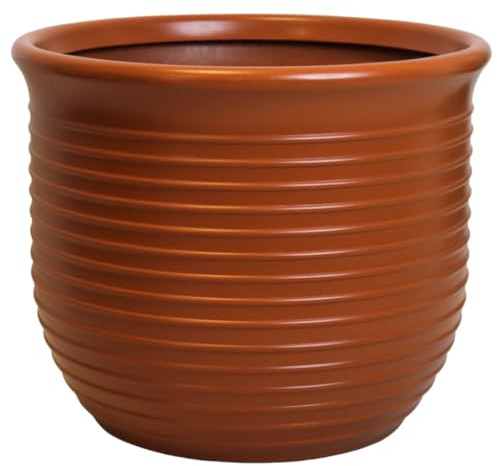 Trifibre Blenheim Roto Moulded Planter 58cm, 72L, Rust, Frost Proof | Rotomoulded lightweight garden plant pot with 72L capacity, frost-proof and UV-resistant, Blenheim design planter.