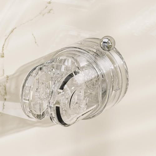Suction Shower Head Holder – Transparent Plastic Detachable & Adjustable Shower Holder Bracket, No-Drilling, Fits Smooth Surfaces for Bathroom