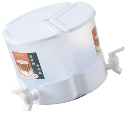 Btgghytr Bouteille d'eau avec becs rotatifs pour thés glacés, eau citron, infuseur à froid, carafe à bec verseur facile avec nettoyage simple, pichet amovible avec becs verseurs