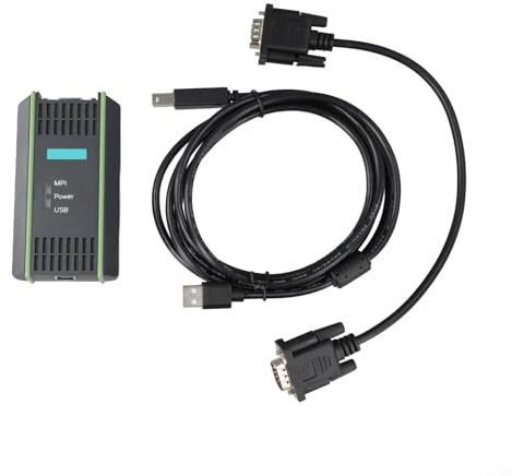 Cable de programación USB-MPI para Siemens S7-200/300/400 PLC, adaptador RS485 con aislamiento fotoeléctrico, soporta protocolo PPI/MPI y Win7, incluye cable de 2,5 m