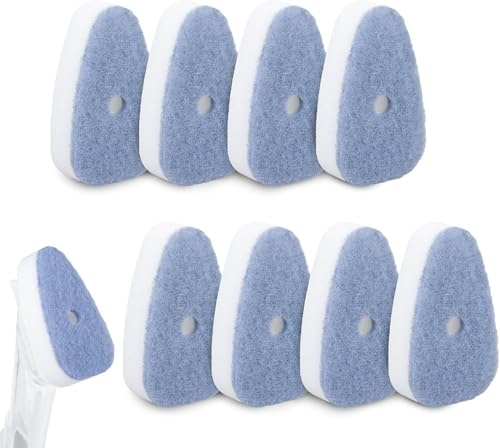 8 Packs Dish Wand Sponge Refills Compatible with Scrub Daddy Dish Daddy, Replacement Head Sponge Refills for Kitchen Cleaning, Replacement Scrubbing Heads Set, Non Scratch (Only Head Refill) Nice proc