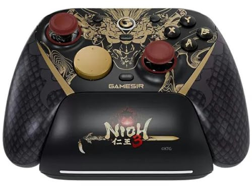 Wigento GameSir G7 Pro PC Kabelloser Gaming Controller | 8000Hz Polling, Mag-Res TMR Gen-2 Sticks, Makro-Tasten, Bewegungssensor - Nioh 3 Edition