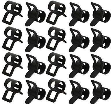 sourcing map 20 Stück 6mm Feder Schlauchschelle Federbandschelle Rohrschelle Schlauch Klemme DE de