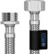 ATCO Flexibler, verstärkter Schlauch, Verbindungsschlauch, 3/8 Zoll männlich x 3/8 Zoll weiblich, Edelstahl-Trinkwasserschlauch, EPDM, DN8, Innendurchmesser 8 mm, verschiedene Längen