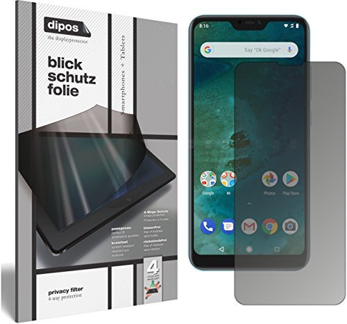 dipos I Protección de la Vista Compatible con Xiaomi Mi A2 Lite Protector de Pantalla Privacy