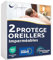 Wasserdichter Kissenbezug 60 x 60 cm, Kissenschoner mit Reiﬂverschluss, Made in EU Oeko-Tex® Zertifiziert Recycelte Baumwolle Molton GRS® Weiches, 2er Pack Zip, Anti-Milben & Bettwanzen
