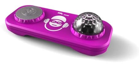 BIGBEN Sound XD2PK Mischpult mit Karaoke, Mikrofon und Lichtern, Pink