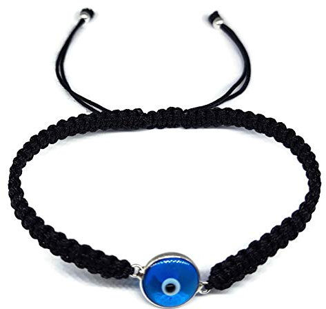 MYSTIC JEWELS By Dalia, Klassisches Armband mit türkischem Auge des Glücks Schwarz