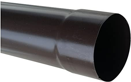 T.E.G. METALLI S.R.L. Pluviale Tubo Discendente per Grondaia in Alluminio o Lamiera Diametro 80 mm Vari Colori e Lunghezze (Lamiera/Testa di Moro, 2)