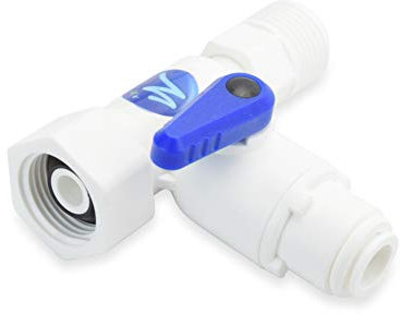 WECO EZ RO Universal-Wasserversorgungsadapter – 3/8 Zoll Auslass – Schnellverbindungsventil für Wasserfiltersysteme – bleifrei und auslaufsicher
