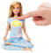 Barbie Bien-être Coffret Méditation avec poupée Blonde avec Exercices de méditation, Figurine Chiot et Accessoires, Jouet pour Enfant, GNK01