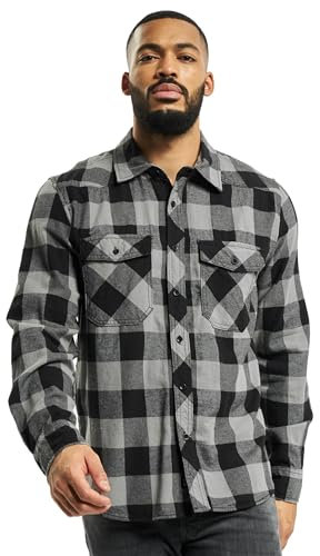 Brandit Check Shirt Black-Charcoal L