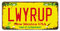 Panguru LWYRUP Stamped License Plate, Vintage Style, Breaking Bad Replica Number Tag, 12x6 Inch