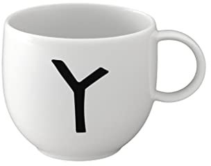 like. by Villeroy & Boch - Letters Mug Y, 380ml, Premium Porcelain, White