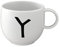 like. by Villeroy & Boch - Letters Mug Y, 380ml, Premium Porcelain, White