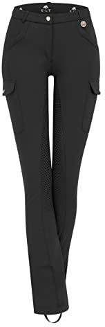 WALDHAUSEN ELT Reithose Micro Jodhpur Cargo Silikon, 44, schwarz