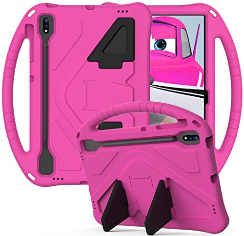 Funda para tablet Samsung Galaxy Tab S7 FE de 12.4 pulgadas 2021 (SM-T730/T736) para niños – Funda protectora duradera de EVA ligera a prueba de golpes para Galaxy Tab S7 FE de 12.4 pulgadas 2021