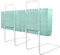 YUENFONG Bettgitter Bettschutzgitter 50cm Rausfallschutz für Kinder Höhenverstellbar Kinderbettgitter für Bett, 5-Loch Verstellbare Seitenschutz, 2 Stück, Grüner See