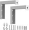 Faderr 1 Paar Universal-Projektor-Leinwand mit L-Halterung, verstellbare Verlängerung mit Haken-Handbuch, Wand- oder Deckenhalterung (weiß)
