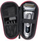 Skycase Tasche für Braun Series 3s/5s/7s/9s,Universal Rasierer Hart Case Schutzhülle für Braun Series 3/5/7/9,Reise Schutz Hülle für Elektrorasierer,Rasierer Tragen Etui Tragetasche Herren,Rot