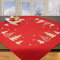 Ernst Schäfer Stickpackung TANNENBAUM rot, komplettes vorgezeichnetes Kreuzstich Tischdecken Set, Winter Stickset mit Stickvorlage für Erwachsene, Sticken zur Adventszeit und Weihnachten