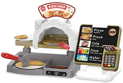 IMITOYS Set Pizzería, Horno y Caja Registradora con Sonido