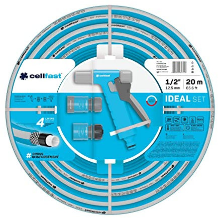 Cellfast Ideal Gartenschlauch, Blau, 1/2 20m