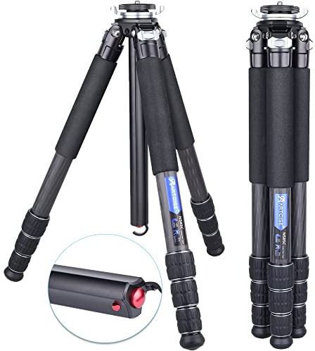 Compact Carbon Fiber Camera Tripod ARTCISE NS85C Professional Compact Tripod,Special-Shaped Center Column,10 Layers Carbon Fiber, 32mm Leg Tube,Max Load 55lbs/25kg