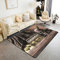 Loussiesd Pirate Skull Teppich 100x150cm Ozean Nautical Skeleton Modern Golden Bodenmatte Sea Adventure Weich Gemütlicher Wetterfest Dekor für Küche und Balkon
