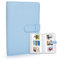 Riosin Mini-Album mit 108 Taschen, kompatibel mit Fujifilm Instax Mini-Film, geeignet für Instax Mini 12/11/7+/9/Evo/Link 2, 5 x 7,6 cm Fotoalbum für Canon Ivy 2 Kpop Photocard (Pastellblau)
