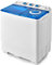 GiantexUK Twin Tub Washing Machine, 4.5KG/6KG/8.5KG Compact Washing Machine and Spin Dryer Combo with 3 Modes, Drainage & Timer, Portable Washer for Dorm College(6.5KG Washer 2KG Dryer, Blue+White)