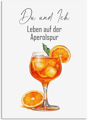 Nastami Postkarte MÄDELSABEND Motivationskarte lustig Sprüche Postkarte Alkohol Geschenk Mädelsabend (APEROLSPUR)