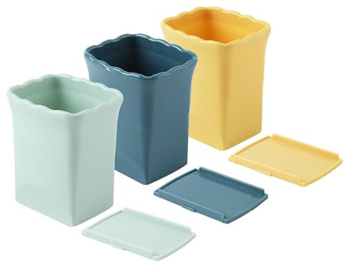 3pcs Trancheuse à Tasse, Acier Inoxydable Trancheuse à Fruits Trancheuse à Oufs Trancheuse à Fraises Rapide à Préparer une Salade de Fruits et Légumes pour Outils de Fruits Artisanaux