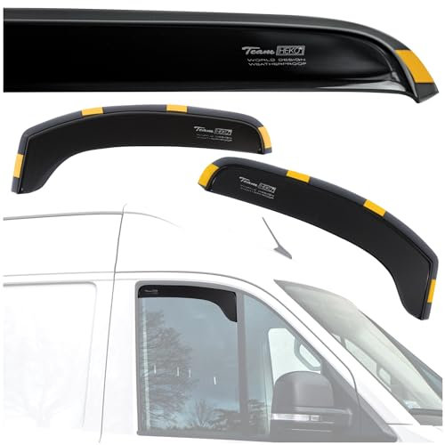 HEKO - Kompatibel mit Renault Trafic 3 2014+ Seitenscheiben-Windabweiser; Vorne; 2 Stk.; Regenabweiser, Windabweiser, Getönt, Stromlinienförmig; Einfache Montage; Schutz vor Wind und Regen