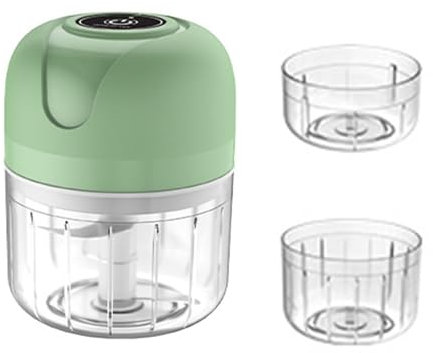 SH-RuiDu Mini picador de alimentos, mini picador de ajo eléctrico portátil, licuadora inalámbrica con 2 tazas de carga USB para frutas, pimienta, chile, verduras, cebolla, nueces, carne, alimentos