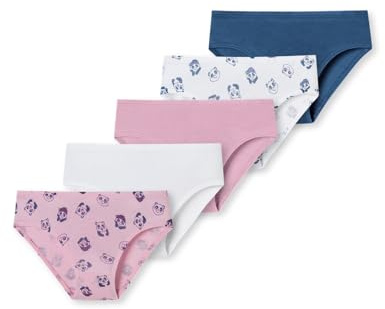 Schiesser Mädchen 5 Pack Slips Unterhosen-95/5 Organic Bio Baumwolle-Größe 92 bis 140 Unterwäsche, Sortiert 2_181800, 116