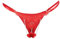 Sohimary 610 Damen Mini Glitzer Spitze String L Rot
