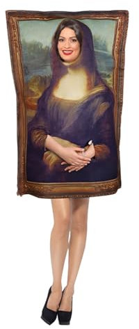 Makamsui Costume de peintures célèbres d'Halloween, impression 3D, costumes unisexes sur le campus, événement, performance festive, sac de protection, taille unique