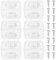 NQEUEPN 6pcs Cooler Hinges, Cooler Plastic Hinges with 24pcs Screws Ice Chest Hinges Replacement Kit Compatible with Coleman Camping Coolers