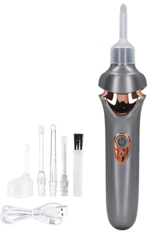 Joyzan Aspirateur d'oreille électrique, Dissolvant de Cire Doux avec Lumière LED, Technologie Portable D'aspiration Silencieuse, Embouts en Silicone Souple pour Un Nettoyage Indolore