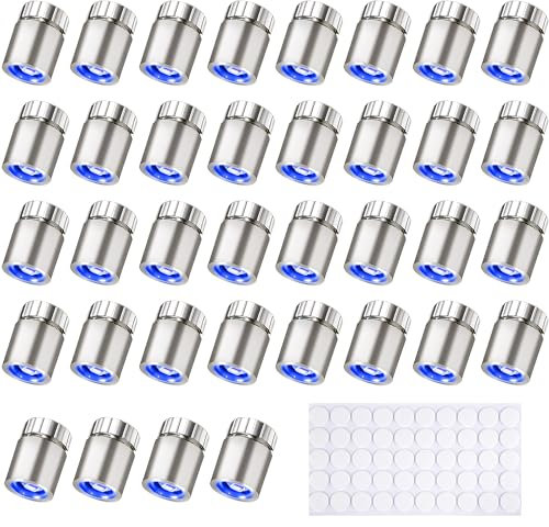 Joycabin 30 Stück Mini LED Lichter für Puppenhäuser, Mini-Lichter zum Selbermachen, Mini-Lichter zum Basteln, Miniatur Lichter für Vitrinen, Spielzeug Bausteine (Blau)