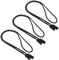 3pcs Secure Glasses Cord,Universal Eyeglass Strap Chains Cord,Sports Glasses Strap,Eyewear Retainers Neck Holder Cord Lanyard for Anti Slip Protection for Kids Adult(black)