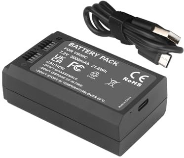 3000mAh,Compatible For GODOX,for VB30 Speedlight Flash Lithium Battery For V1PRO V1 PRO Camera Speedlite Flash(1 Battery)