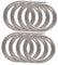 Artibetter 8Pcs Link Chain Necklace for Men Women Creative Hip Hop Jewelry Durable Neck Hanging Ornament Lengths for Casual Formal Occasions