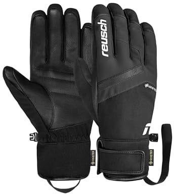 Reusch Booster Gore-Tex - Guantes de esquí Unisex, Impermeables, Resistentes al Viento, Transpirables, Aislamiento R-Loft de Piel Vegana, Softshell Premium, puños Ajustados, Deportes de Invierno para