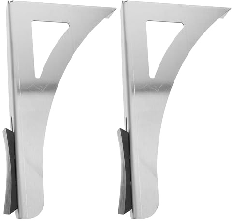 Ciieeo Support mural en acier inoxydable épais pour chauffe-eau cylindrique, 1 paire de supports métalliques universels, accessoires de fixation pour installation murale en cloison creuse